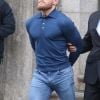 Conor McGregor menotté le 6 avril 2018 à New York après s'être livré à la police pour avoir attaqué un bus de l'UFC, blessant trois combattants.