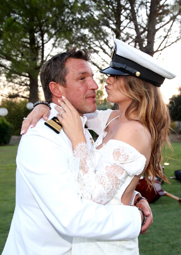 Exclusif - Mariage de Benjamin Castaldi et Aurore Aleman au Mas de La Rose à Eygalières, le 27 août 2016. © Jacovides-Moreau/Bestimage