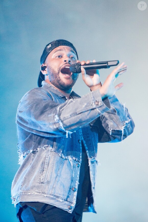 The Weeknd en concert lors du 51ème Festival d'Eté de Québec, le 7 juillet 2018.