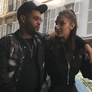 Exclusif - Bella Hadid et son compagnon The Weeknd se promènent dans les rues de Paris le 31 mai 2018