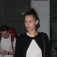 Semi-Exclusif - Bella Hadid arrive à Aéroport de Paris-Charles-de-Gaulle. Roissy le 9 juillet 2018