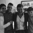 Benjamin Castaldi entouré de ses trois fils, Julien, Simon et Enzo Castaldi - Instagram, 29 mars 2018