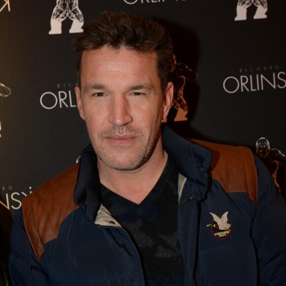 Exclusif - Benjamin Castaldi - Cocktail d'inauguration de la première galerie Pop Art Concept store entièrement dédié aux oeuvres de Richard Orlinski à Paris, France, le 23 novembre 2017. © Rachid Bellak/Bestimage