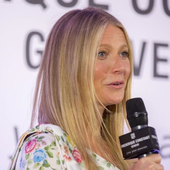 Gwyneth Paltrow au lancement de la collection de montres "Gwyneth Paltrow X Frederique Constant" à Londres, le 21 juin 2018.