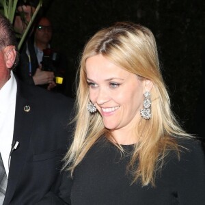 Reese Witherspoon - Les célébrités quittent la soirée qui est censé être le mariage de Gwyneth Paltrow et de son fiancé Brad Falchuk à Los Angeles le 14 avril 2018.