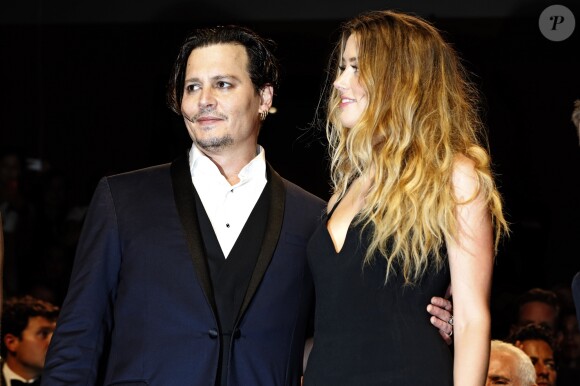 Johnny Depp et Amber Heard - Première du film Black Mass (Strictly Criminal) lors du 72ème festival du film de Venise (la Mostra), le 4 septembre 2015.