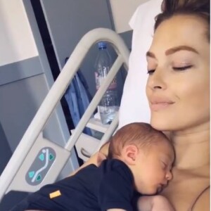 Caroline Receveur, maman pour la première fois d'un petit garçon prénommé Marlon - Instagram, 6 juillet 2018