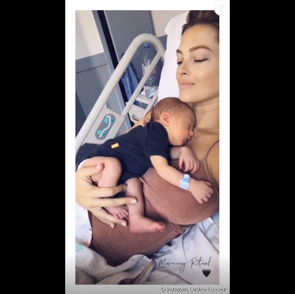 Caroline Receveur, maman pour la première fois d&#039;un petit garçon prénommé Marlon - Instagram, 6 juillet 2018
