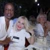 Exclusif - Angela Van Wright Von Berger et Monika Bacardi lors d'une soirée "White Party" au Monaco Ambassadors Club à Monaco, le 6 juillet 2018. © Claudia Albuquerque/Bestimage