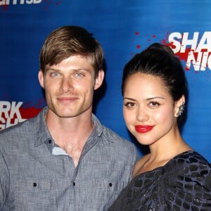 Chris Carmack et Alyssa Diaz - AVANT-PREMIERE DU FILM SHARK NIGHT 3D A UNIVERSAL CITY WALK A HOLLYWOOD EN CALIFORNIE LE 1ER SEPTEMBRE.