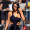 Kim Kardashian à son arrivée à El Capitan Entertainment à Hollywood, le 30 juillet 2018