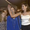 Leonor des Asturies et les reines Sofia et Letizia d'Espagne. La reine Letizia et le roi Felipe VI d'Espagne, la reine Sofia, la princesse Leonor des Asturies, l'infante Sofia, l'infante Elena et la princesse Irene de Grèce et de Danemark étaient de sortie le 1er août 2018 à Port Adriano, à El Toro sur l'île de Majorque, pour un concert du violoniste Ara Malikian dans le cadre d'un festival de musique.