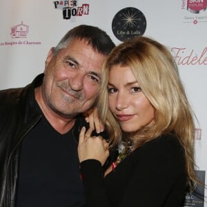 Jean-Marie Bigard et sa femme Lola Marois (Lola Bigard) - Cocktail de bienfaisance 'Octobre Rose' au restaurant Fidèle à Paris, France, le 16 octobre 2017. © Denis Guignebourg/Bestimage