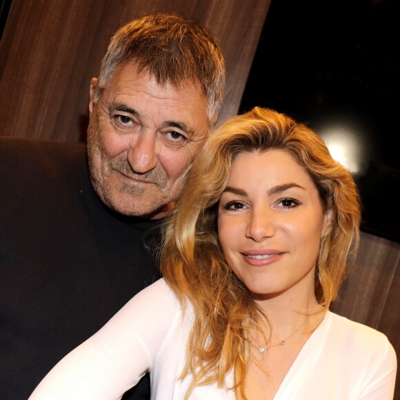 Jean-Marie Bigard avec sa femme Lola Marois Bigard - 38ème salon du livre de Paris à la Porte de Versailles le 17 mars 2018. © Cédric Periin/Bestimage