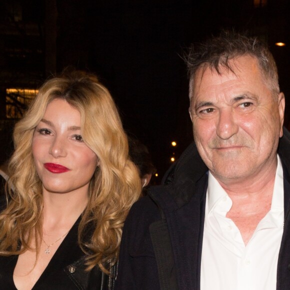 Jean-Marie Bigard et et sa femme Lola Marois (Lola Bigard) arrivent à l'avant-première du film "Chacun sa vie" au cinéma UGC Normandie à Paris, France, le 13 mars 2017. © Agence/Bestimage