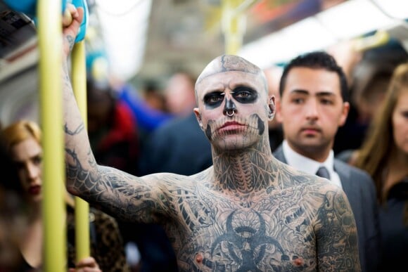 Rick Genest à Londres. Octobre 2016.