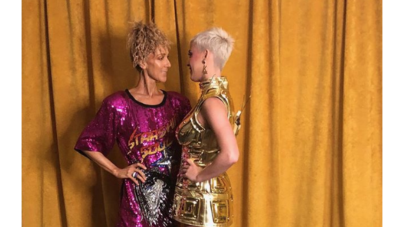 Céline Dion : Paillettes et coiffure ébouriffante pour rencontrer Katy Perry