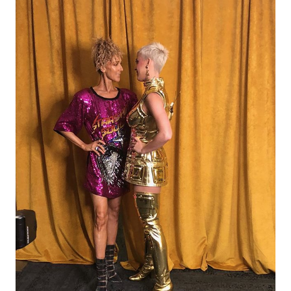 Céline Dion et Katy Perry à Melbourne. Août 2018.