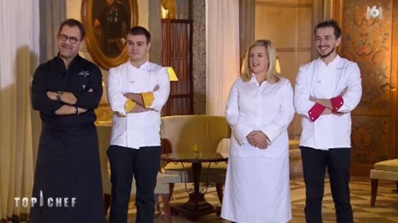 Michel Sarran, Adrien, Hélène Darroze et Clément - "Top Chef 2018", M6, 11 avril 2018