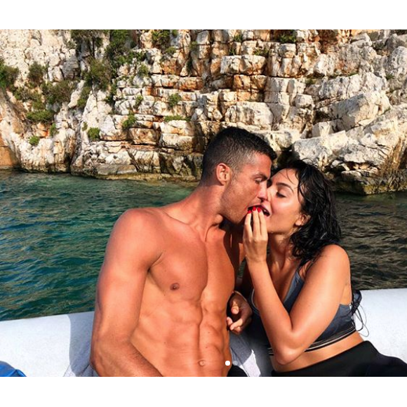 Cristiano Ronaldo et Georgina Rodriguez en vacances en Grèce, photo Instagram du 8 juillet 2018