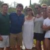 KCyril Rouquet Prevost (Masterchef), Stéphane Plaza, Mathilda May, Karine Le Marchand, Jeanfi Janssens et Laurent Petitguillaume lors de leurs vacances à Saint-Rémy-de-Provence en août 2018, photo Instagram.