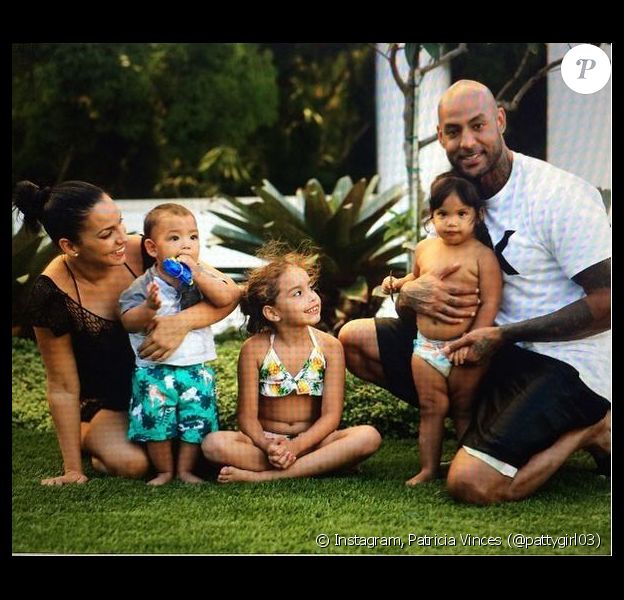 Patricia Vinces, Booba et leurs 3 enfants. Photo publiée par Patricia Vinces.