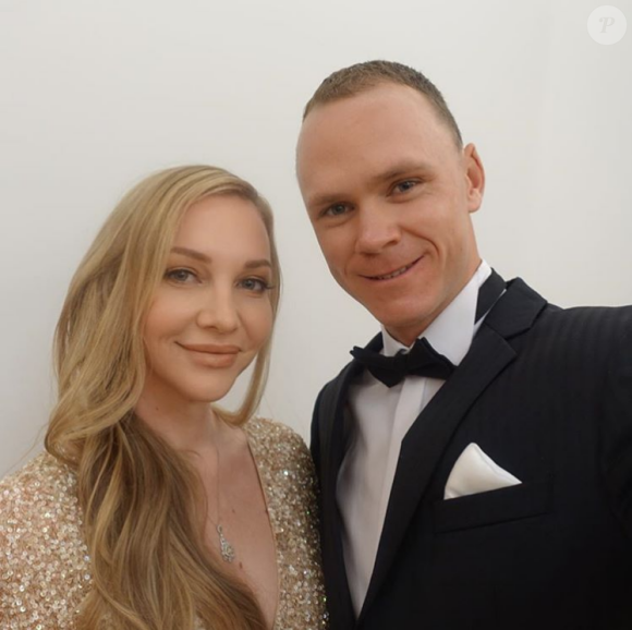 Christopher Froome et sa femme Michelle (selfie lors du gala de la Croix-Rouge monégasque, juillet 2017) ont accueilli le 1er août 2018 leur second enfant, une petite fille prénommée Katie.