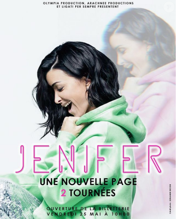 Jenifer annonce deux tournées sur son compte Instagram, mai 2018.