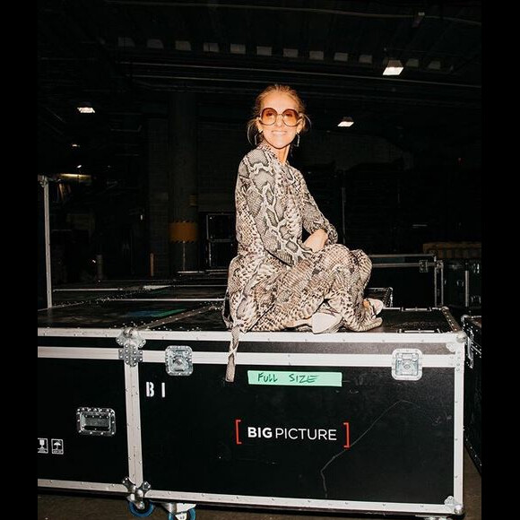 Céline Dion en tournée en Australie. Juillet 2018.