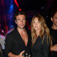 Exclusif - Caroline Receveur et son fiancé Hugo Philip au VIP Room à Saint-Tropez. Le 10 août 2018 © Rachid Bellak / Bestimage