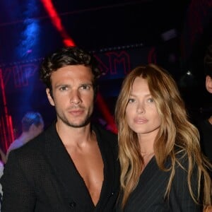 Exclusif - Caroline Receveur et son fiancé Hugo Philip au VIP Room à Saint-Tropez. Le 10 août 2018 © Rachid Bellak / Bestimage