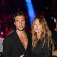 Exclusif - Caroline Receveur et son fiancé Hugo Philip au VIP Room à Saint-Tropez. Le 10 août 2018 © Rachid Bellak / Bestimage