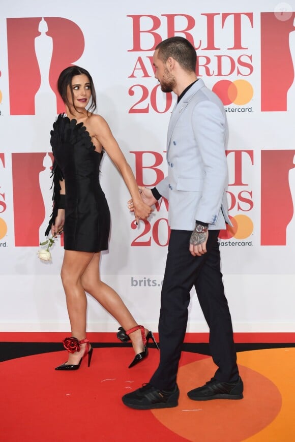 Cheryl Cole et Liam Payne lors de la soirée des 38ème Brit Awards à l'O2 Arena à Londres le 21 février 2018.