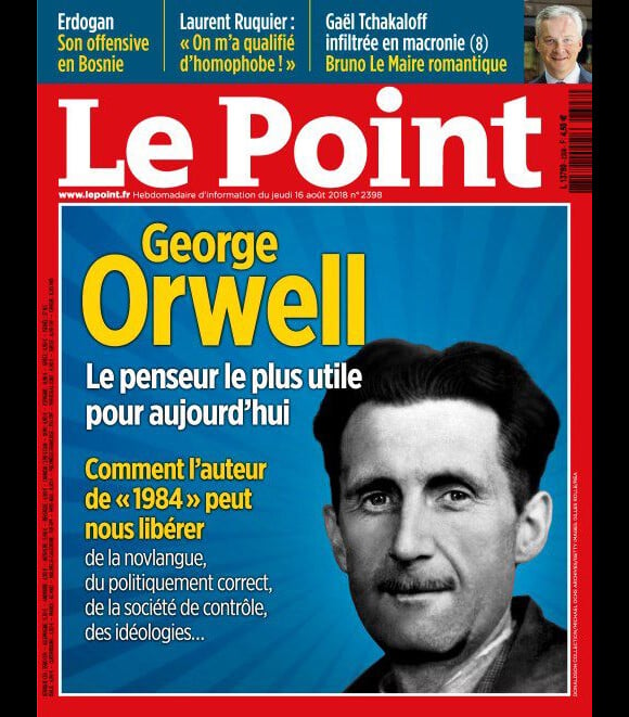 La couverture du magazine "Le Point" (août 2018).