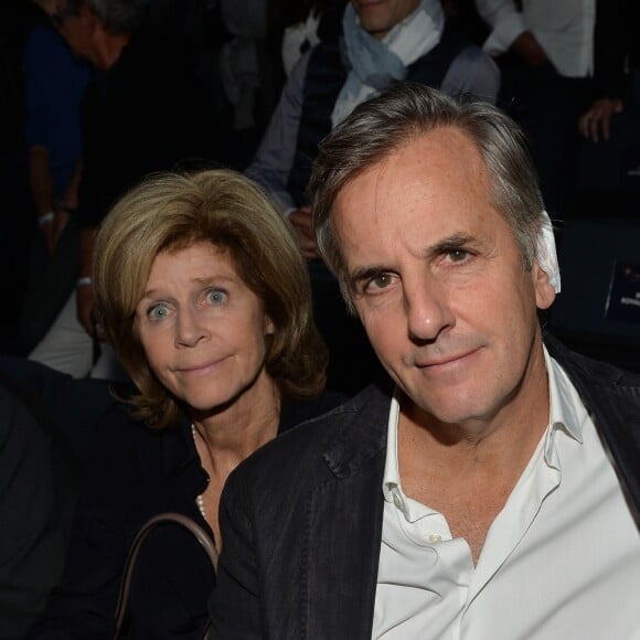 Bernard de la Villardière et sa femme Anne - People à la finale du tournoi de tennis "Rolex Paris Masters 2017" à Paris le 5 novembre 2017. © Peusseau-Veeren/Bestimage