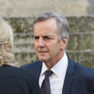 Bernard de La Villardière - Obsèques de Pierre Bellemare à l'église Saint-Roch de Paris, France, le 31 mai 2018.