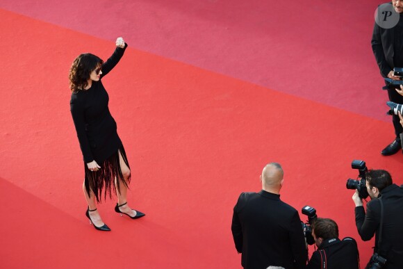 Asia Argento lors de la montée des marches du film « L'Homme qui tua Don Quichotte » lors de la cérémonie de clôture du 71ème Festival International du Film de Cannes. Le 19 mai 2018 © Borde-Moreau / Bestimage