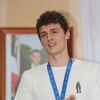Benjamin a reçu la médaille d'honneur de la ville de Jeumont - Le champion de la Coupe du monde 2018 de football Benjamin Pavard de retour sur ses terres à Jeumont dans le Nord de la France le 18 juillet 2018 © Stéphane Vansteenkiste / Bestimage
