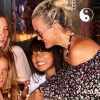 Jade Hallyday fête ses 14 ans avec sa mère Laeticia et ses amies à Saint-Barthélemy le 3 août 2018.