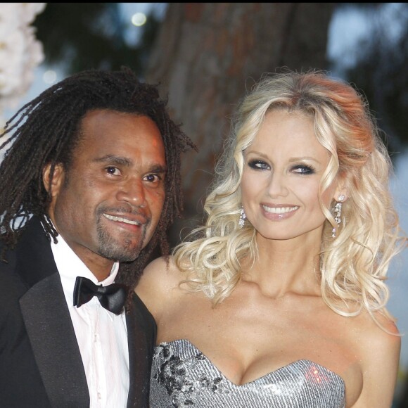 Christian et Adriana Karembeu - 62 e bal de la Croix-Rouge à Monaco, le 30 juillet 2010.