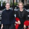 Uma Thurman et sa fille Maya Hawke - Arrivées des Personnalités au défilé " MIU MIU " au Palais d'Iena à Paris Le 5 juillet 2014