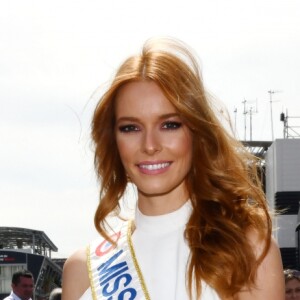 Miss France 2018, Maëva Coucke durant le Grand Prix de France au Castellet le 24 juin 2018. © Bruno Bebert / Bestimage