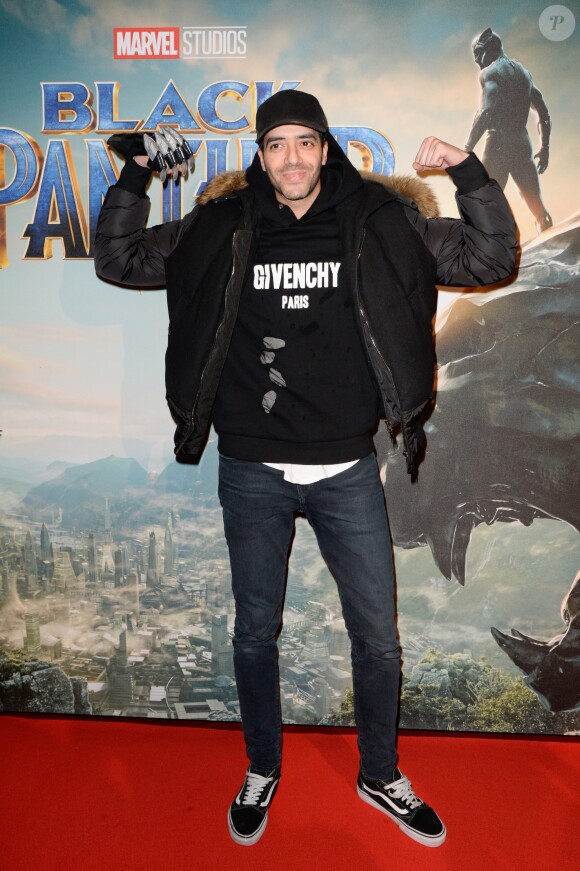 Tarek Boudali - Projection du nouveau Marvel "Black Panther" au cinéma Grand Rex à Paris, France, le 7 février 2018. © Gorassini-Guirec/Bestimage