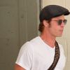 Exclusif - Brad Pitt à la sortie du bureau de son avocat après une réunion de deux heures à Los Angeles, Californie, Etats-Unis, le 15 août 2015.