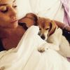 Meghan Markle et son beagle Guy au lit ensemble, photo Instagram 5 septembre 2016