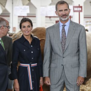 Le roi Felipe VI et la reine Letizia d'Espagne inaugurent le salon "Salamaq'18" à Salamanque en Espagne le 5 septembre 2018.