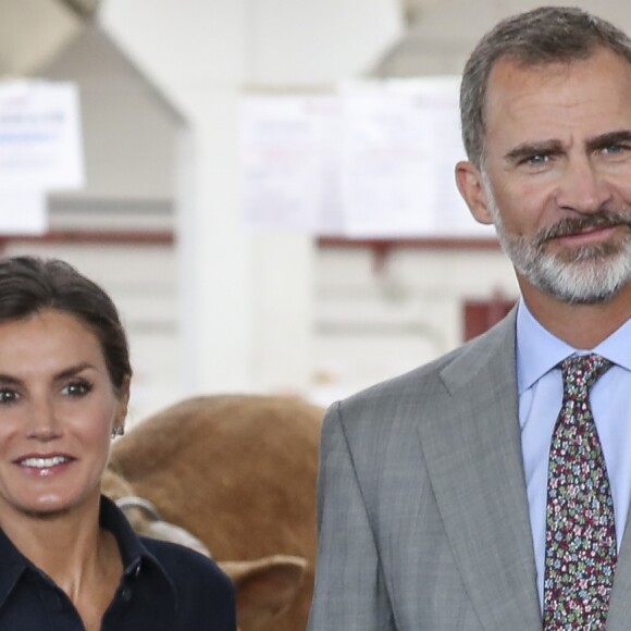 Le roi Felipe VI et la reine Letizia d'Espagne inaugurent le salon "Salamaq'18" à Salamanque en Espagne le 5 septembre 2018.