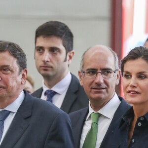 Le roi Felipe VI et la reine Letizia d'Espagne inaugurent le salon "Salamaq'18" à Salamanque en Espagne le 5 septembre 2018.