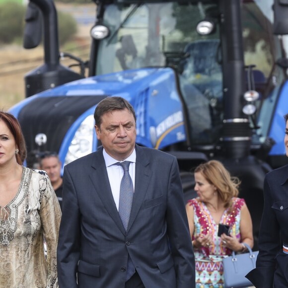 Le roi Felipe VI et la reine Letizia d'Espagne inaugurent le salon "Salamaq'18" à Salamanque en Espagne le 5 septembre 2018.