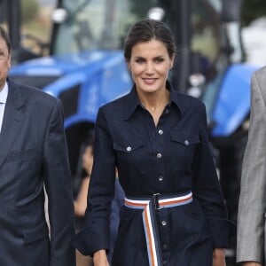 Le roi Felipe VI et la reine Letizia d'Espagne inaugurent le salon "Salamaq'18" à Salamanque en Espagne le 5 septembre 2018.